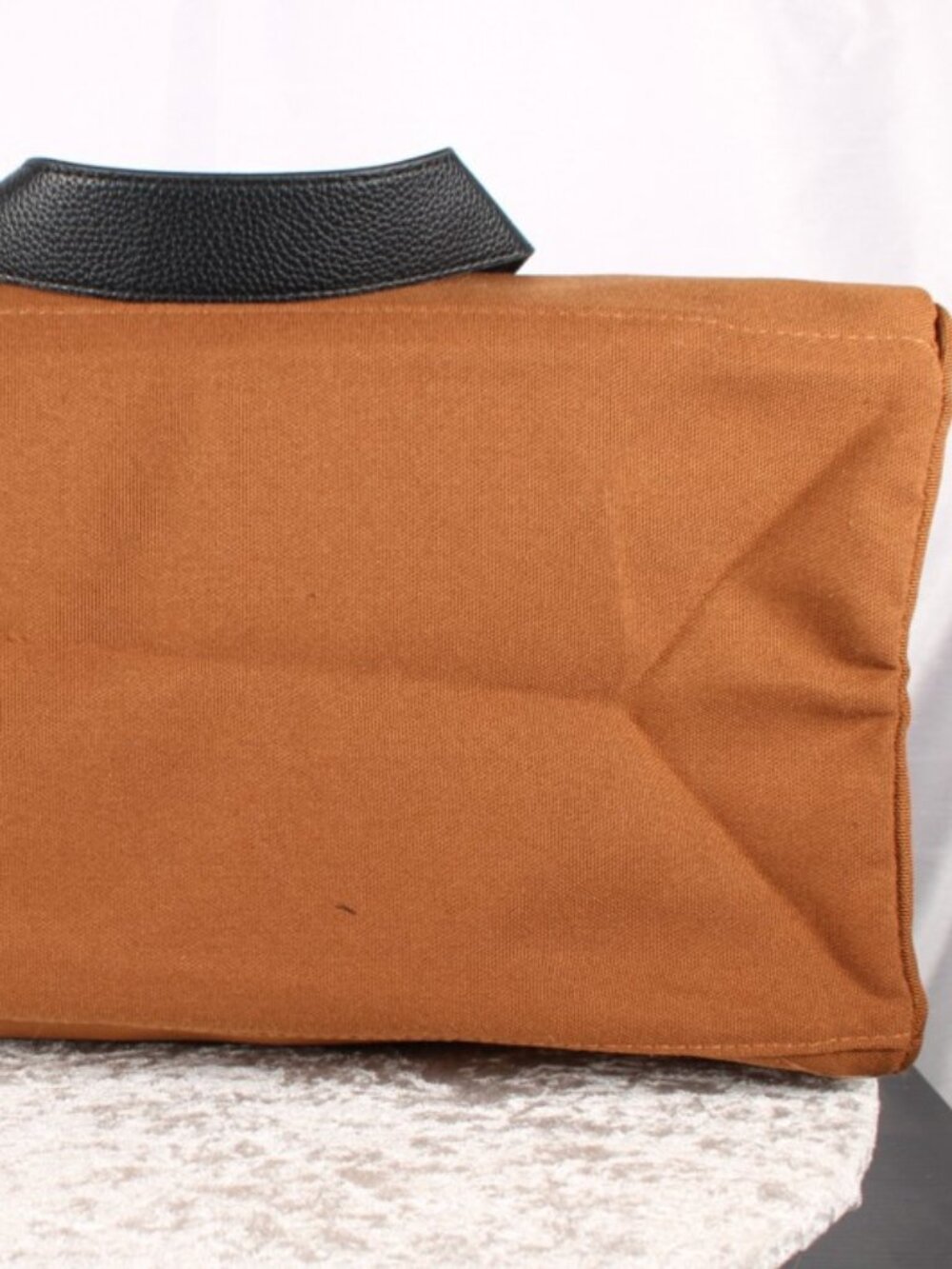 Carolina Herrera Bad Boy Brown Canvas Travel Weekender Duffel Bag NWOT - Picture 7 of 8